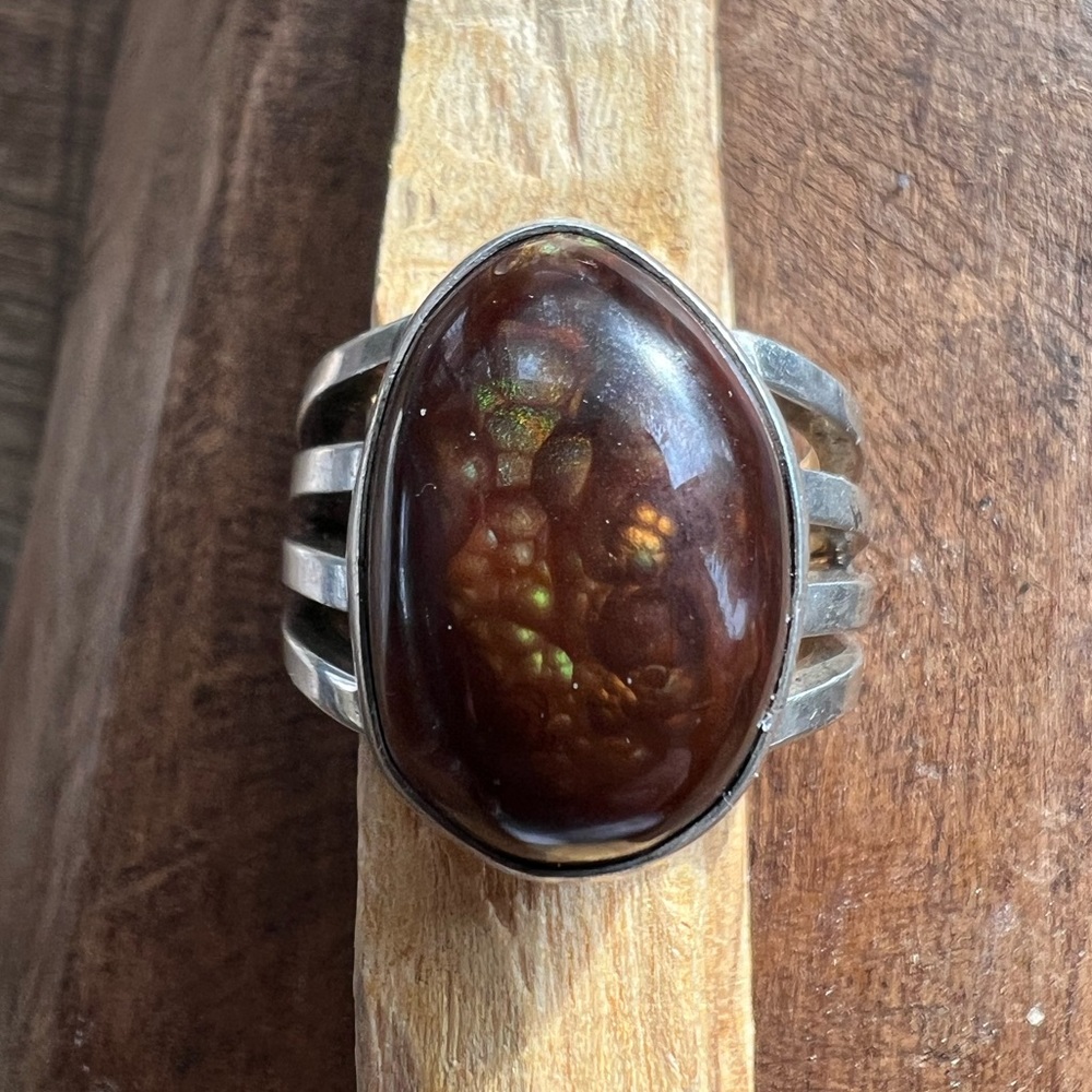 Vintage Fire Agate Ring